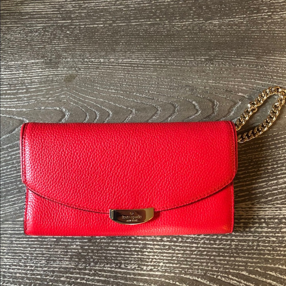 Kate Spade Red Wristlet Wallet